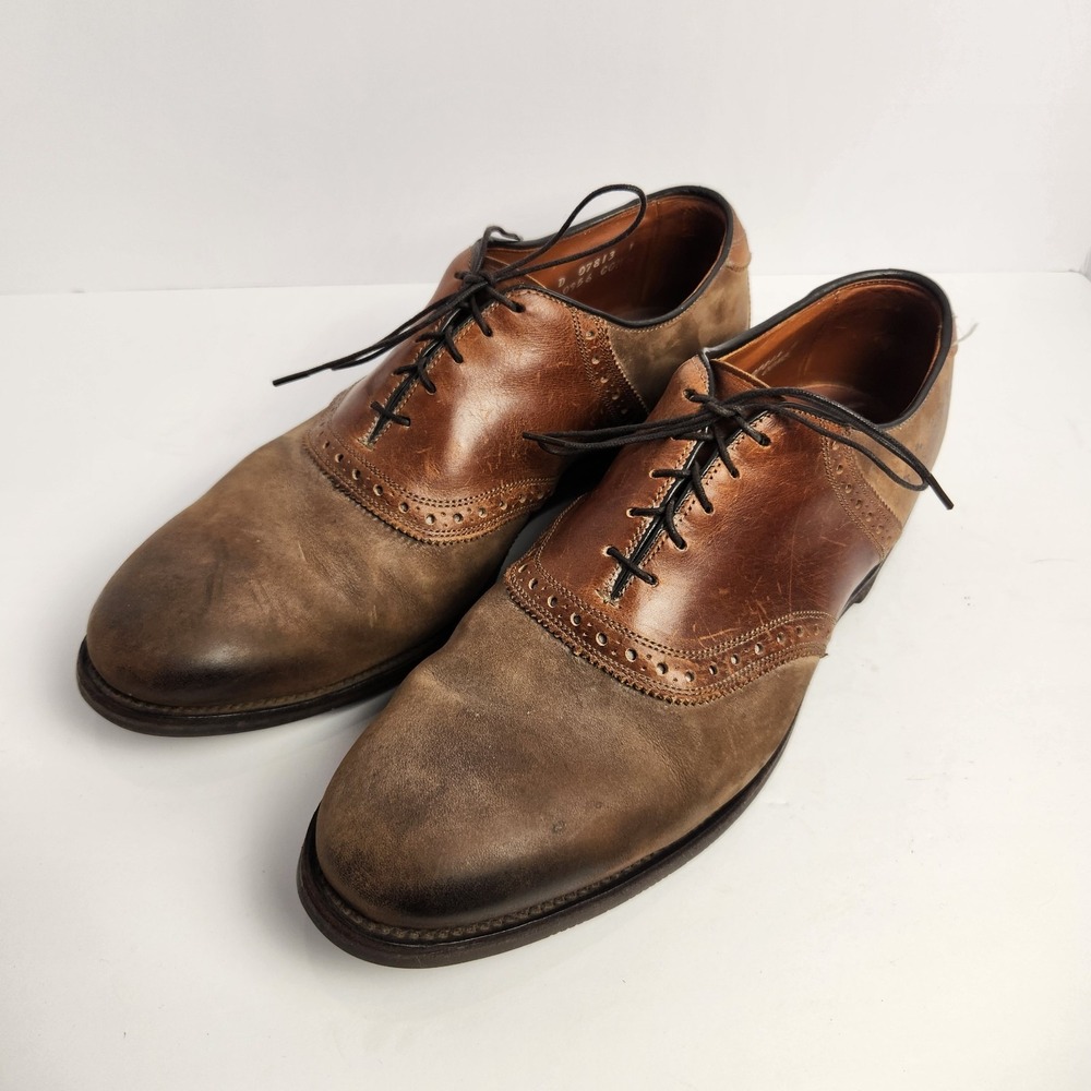 Allen‎ Edmonds Men's Casual Brown Leather Lace-up Oxford Shoes Size 11D